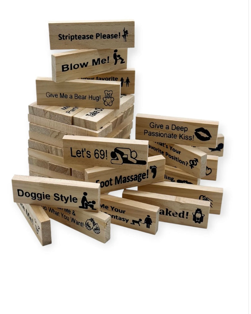 Adult Jenga Game for Couples