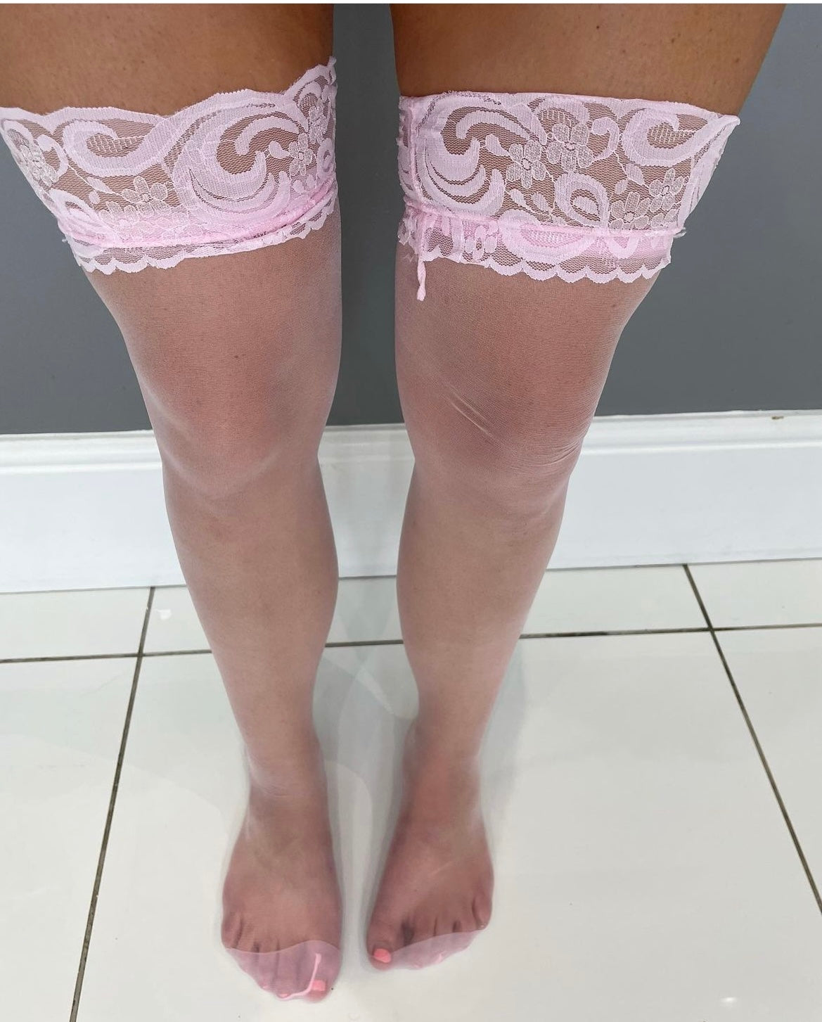 Light pink silicone Stockings pop